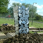 Freshly installed First Cut without Scraped Earth feature, showing foundation block detail